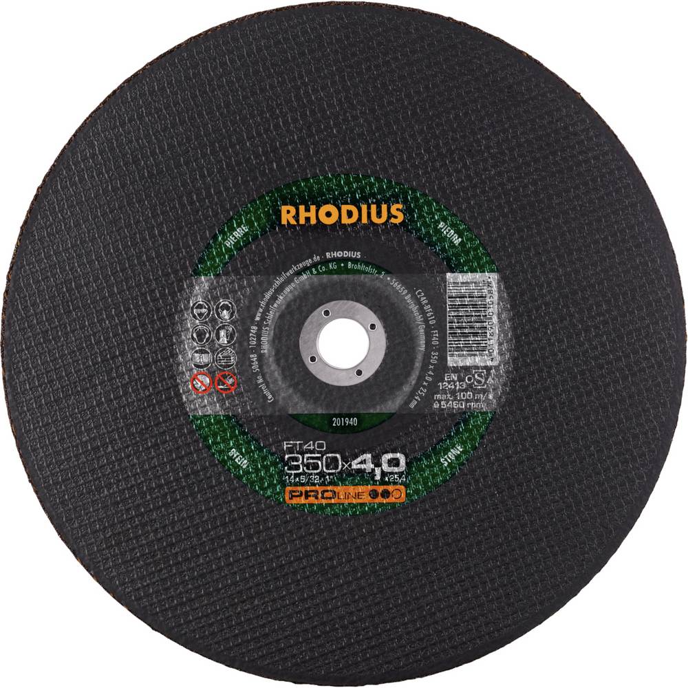 Диск за рязане на камък RHODIUS F41 350x4.0X25.4, FT40 / 201940